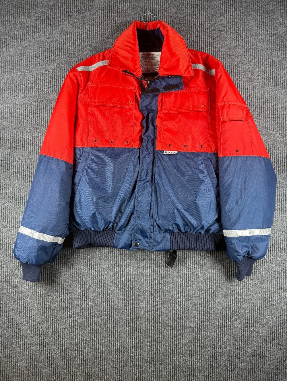 Stearns Flotation Jacket Adult XL Type III PFD I077 Blue Red Coastguard Approved